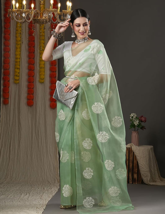 H A R I T A | Organic Organza Saree