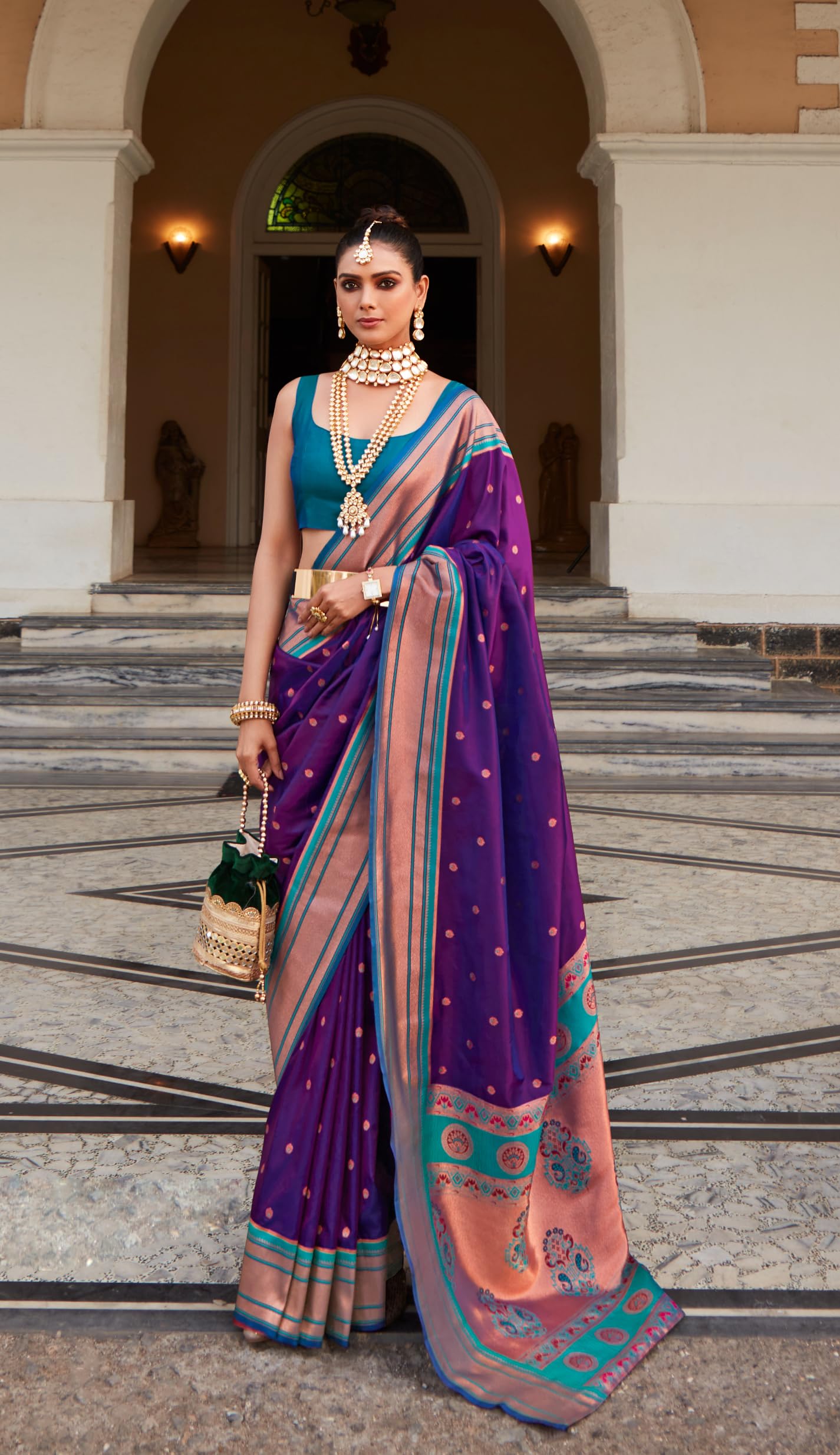 T A M R A | Organic Paithani Silk Saree